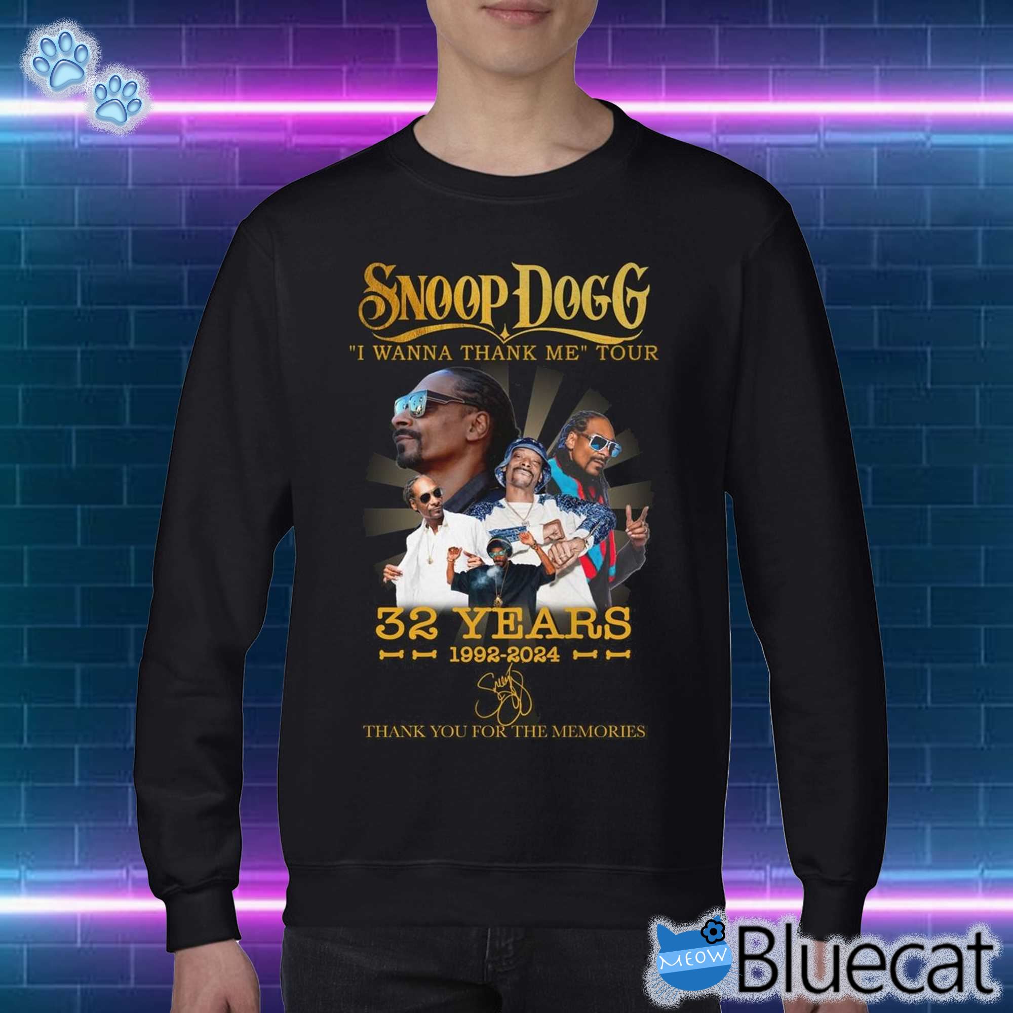 Snoop Dogg I Wanna Thank Me Tour 32 Years 1992 – 2024 Thank You For The Memories T-shirt Sweatshirt 