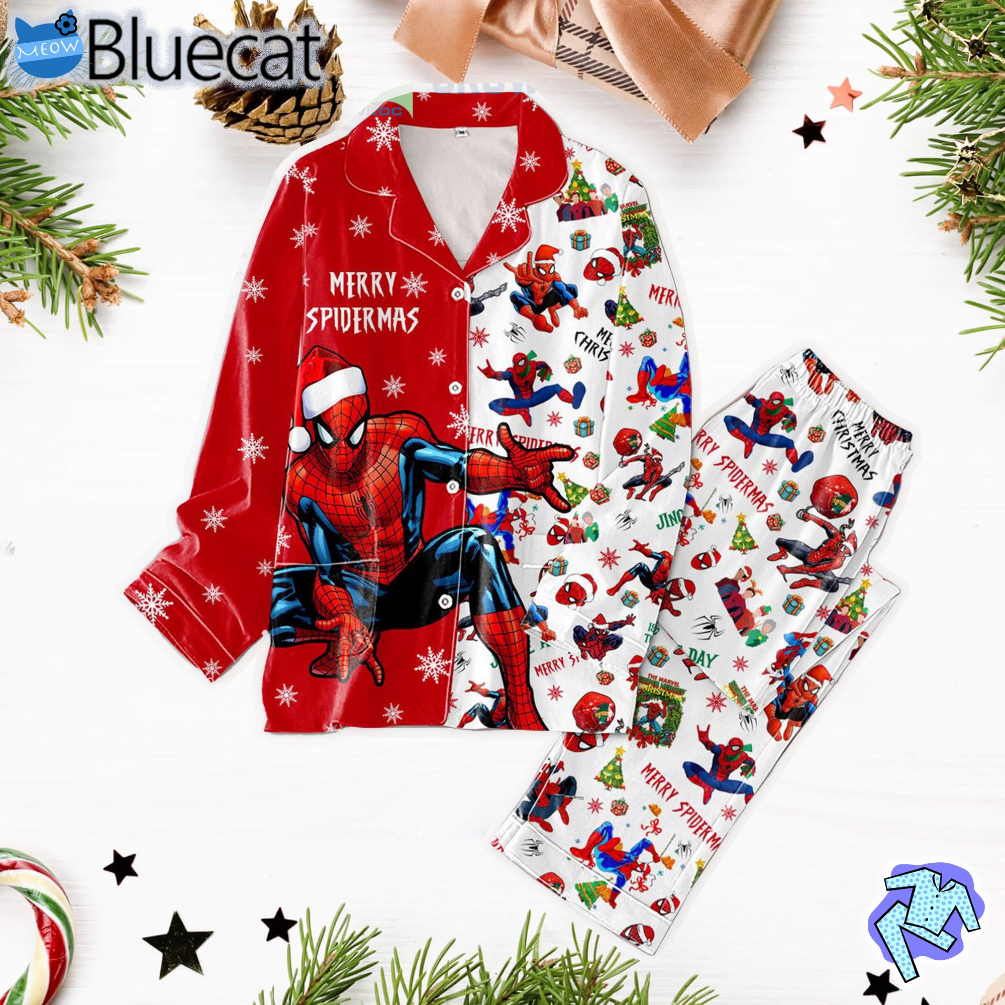 Spider Man Merry Christmas Pajamas Set 