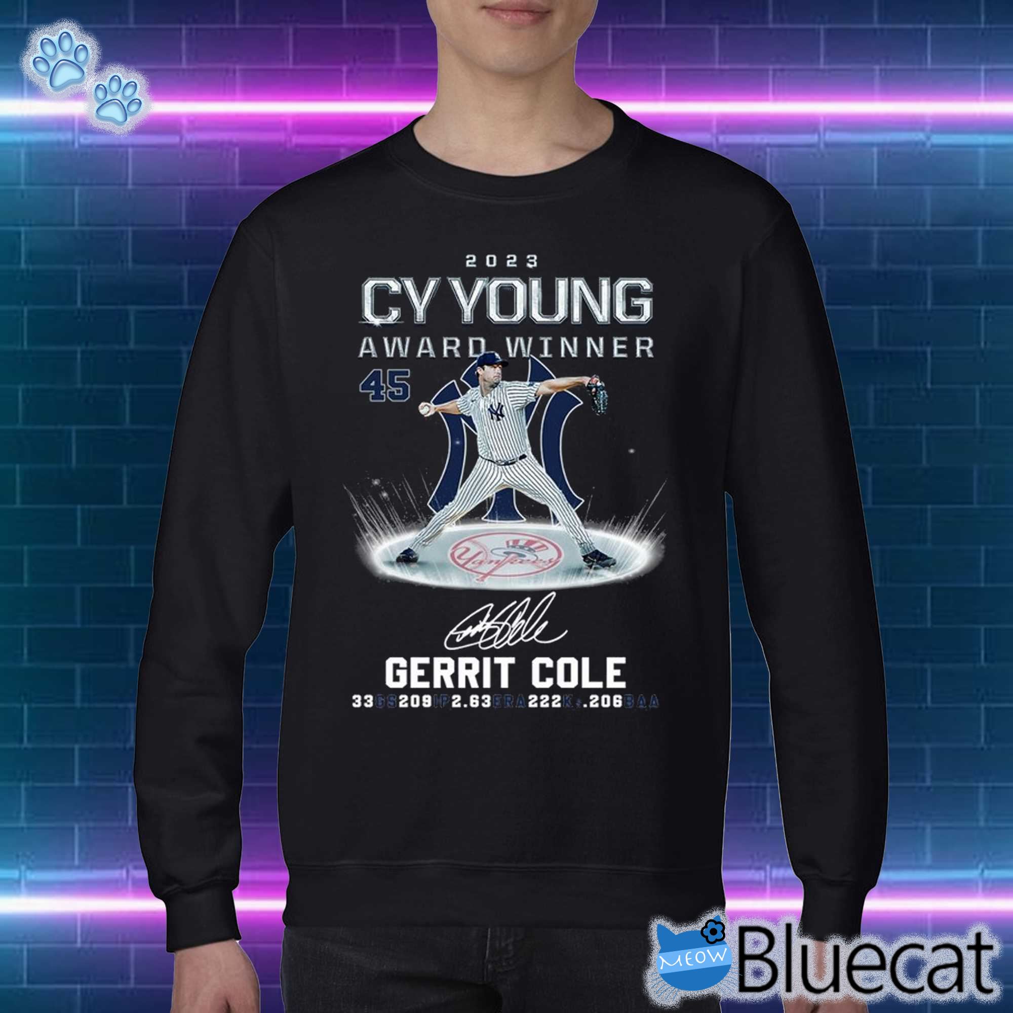The 2023 Al Cy Young Award Winner Is Gerrit Cole T-shirt Sweatshirt 