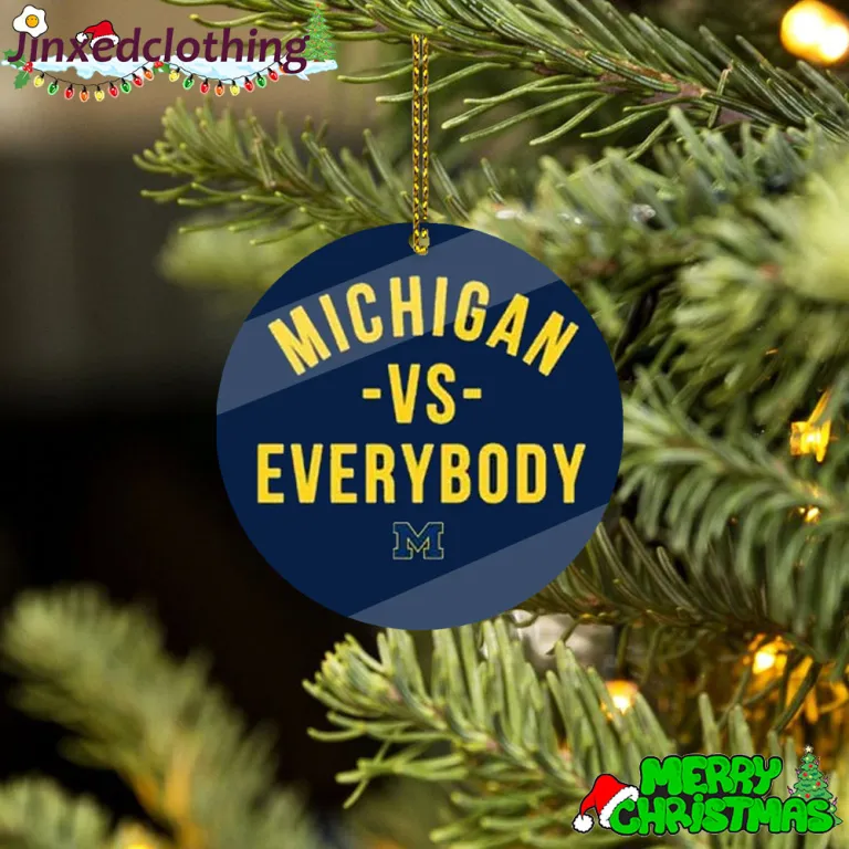 the m den michigan vs everybody ornament christmas 1