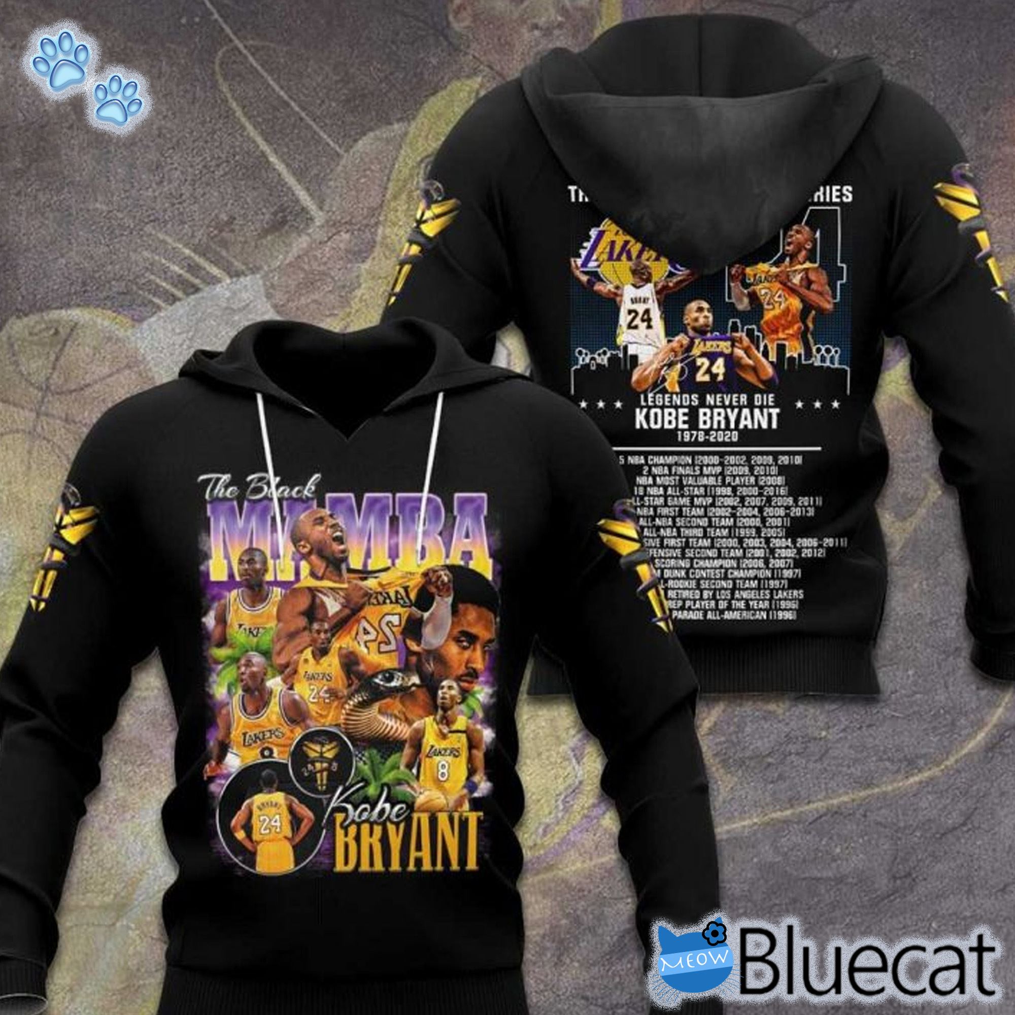 the black mamba thank you for the memories legend never die kobe bryant 1978 2020 3d hoodie 1 2