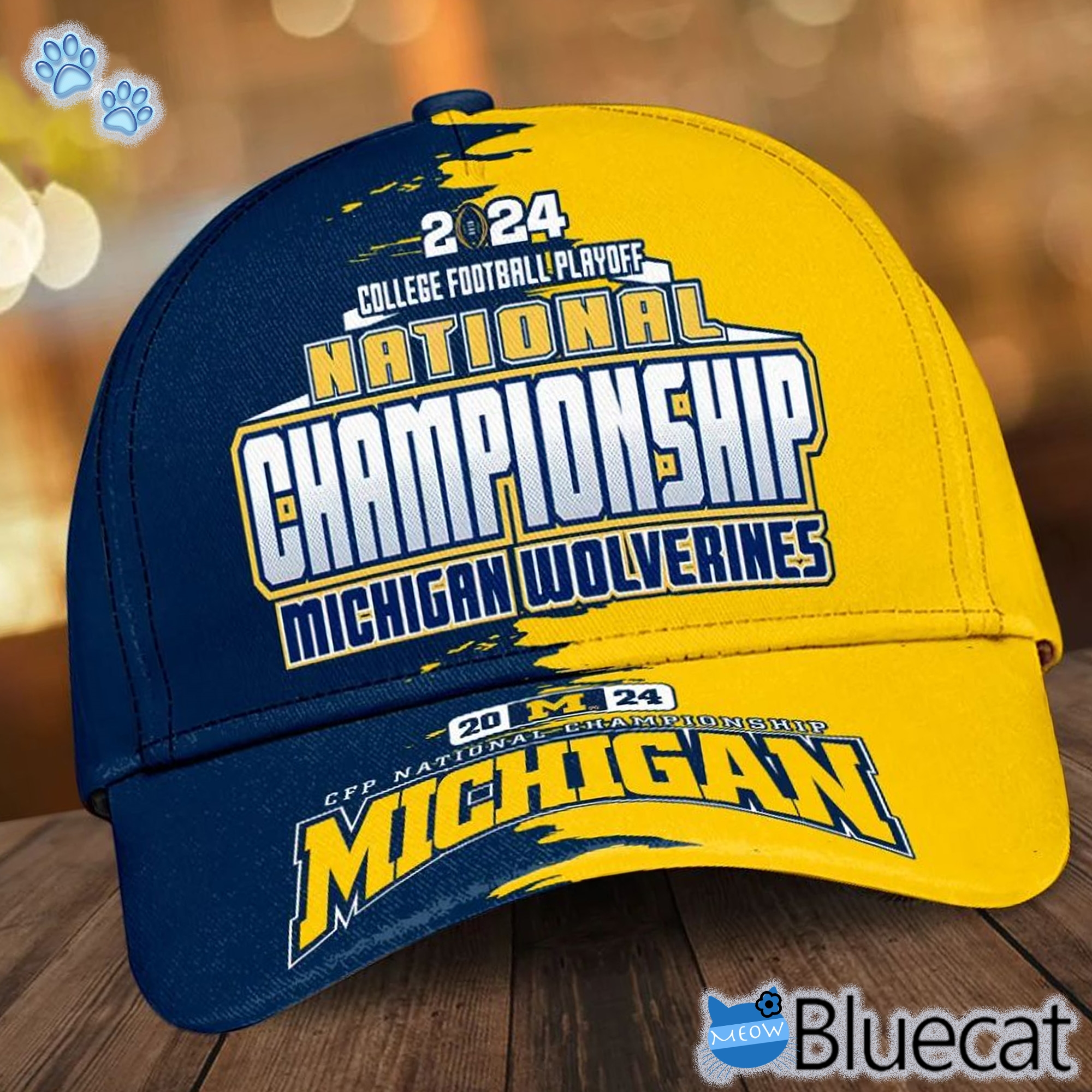 2024 College Football Playoff National Championship Michigan Wolverines Cap