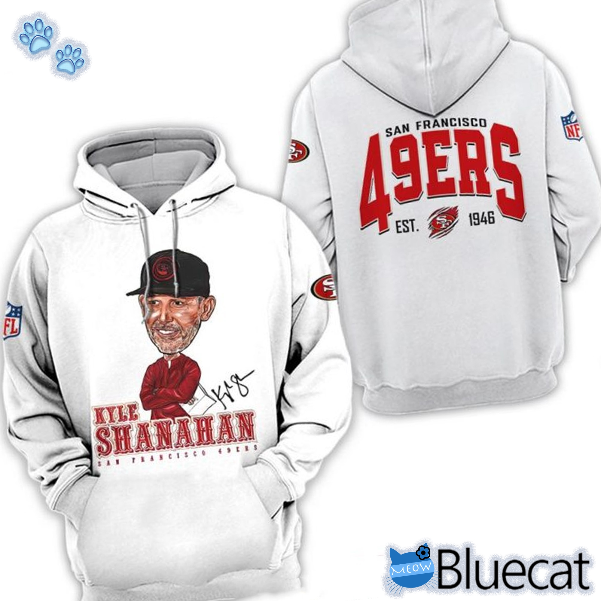 Coach Kyle Shanahan San Francisco 49ers Outfit Hooded Sweatshirt, by  Emonstyle Shop