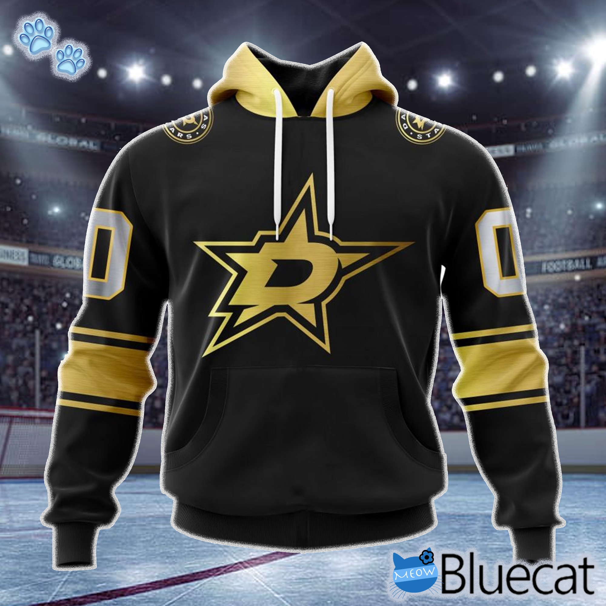 NHL Dallas Stars Special Black And Gold Design Hoodie 1 t shirt