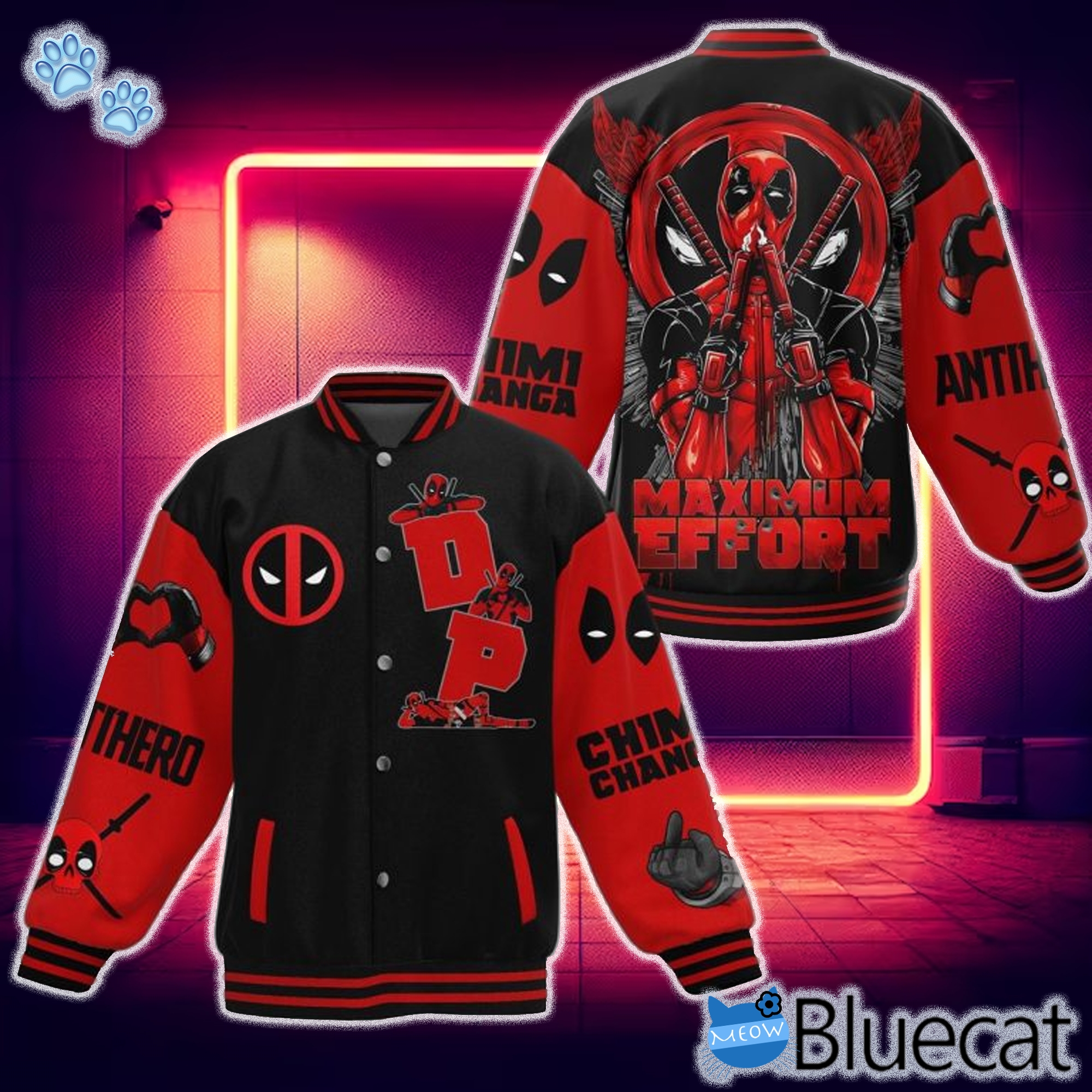 Marvel | Jackets & Coats | Deadpool Varsity Jacket | Poshmark