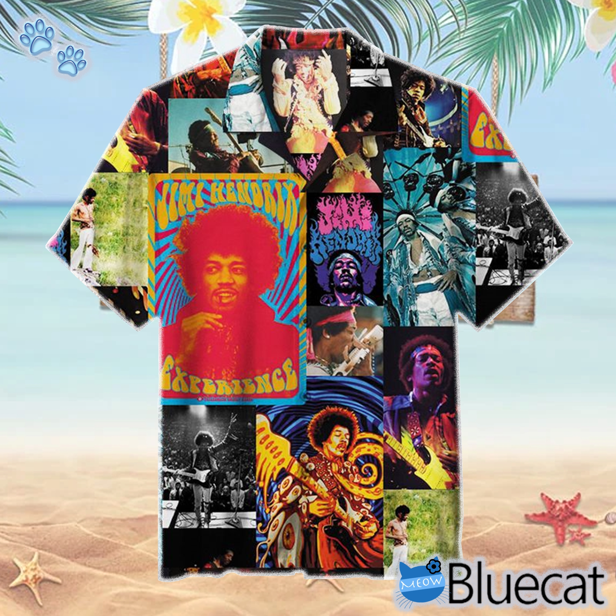 Jimi Hendrix Hawaiian Shirt 