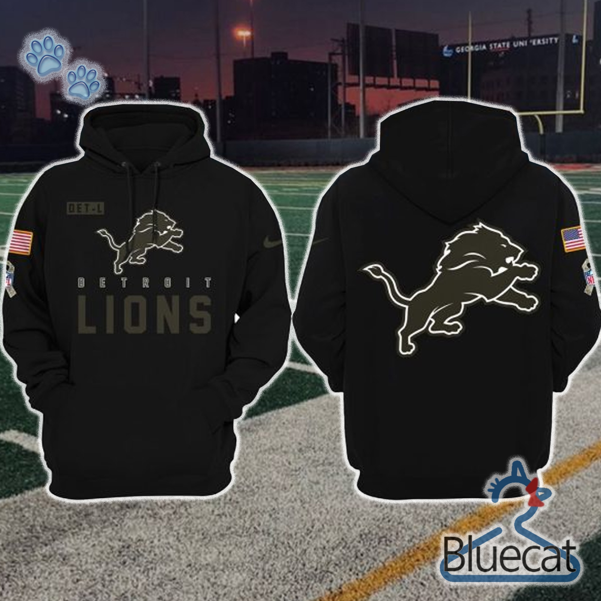 Dan Campbell Detroit Lions Veteran 3D Unisex Hoodie, Longpants 1 Tee