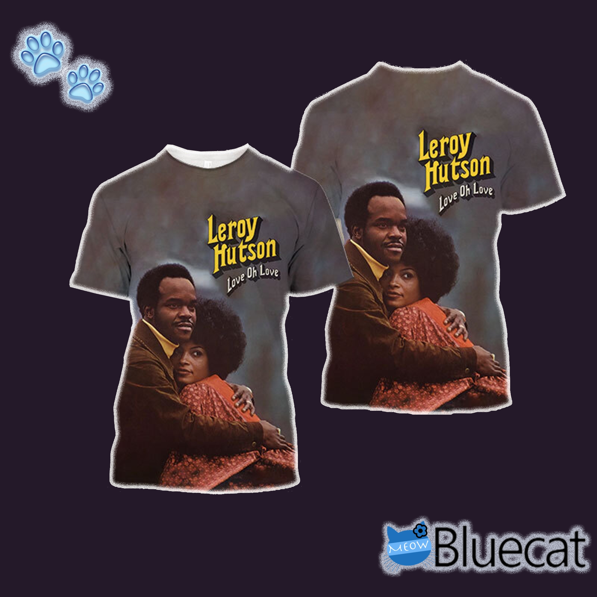 Leroy Hutson Love Oh Love Album Cover 3D Unisex Shirt t shirt