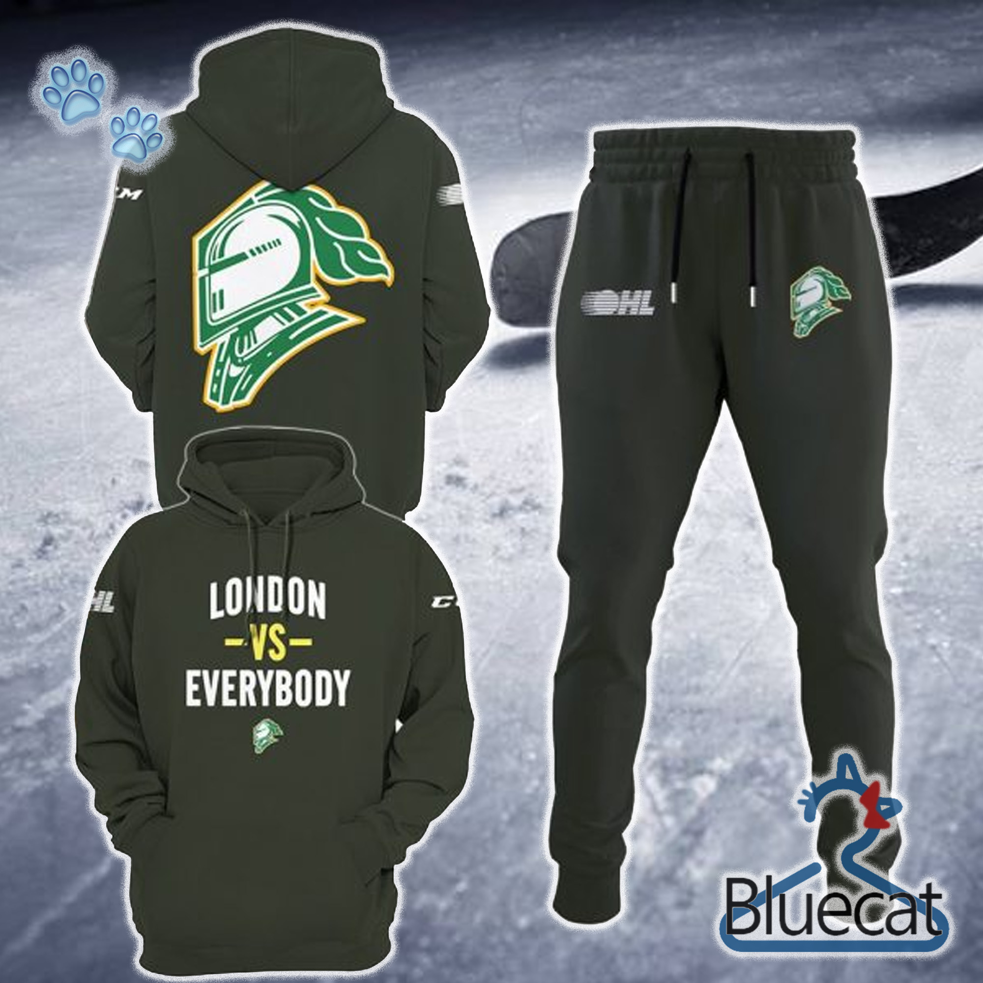 london knights london vs everybody knights in four 3d unisex hoodie longpants 1