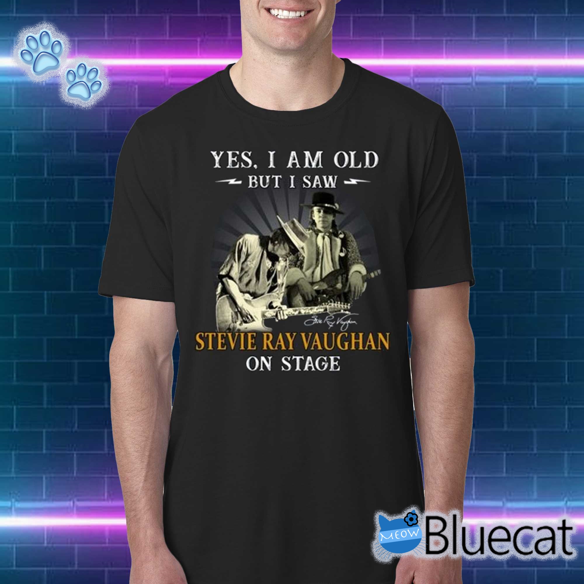 official yes i am old but i saw stevie ray vaughan on stage unisex sweatshirt hoodie t shirt 1 1