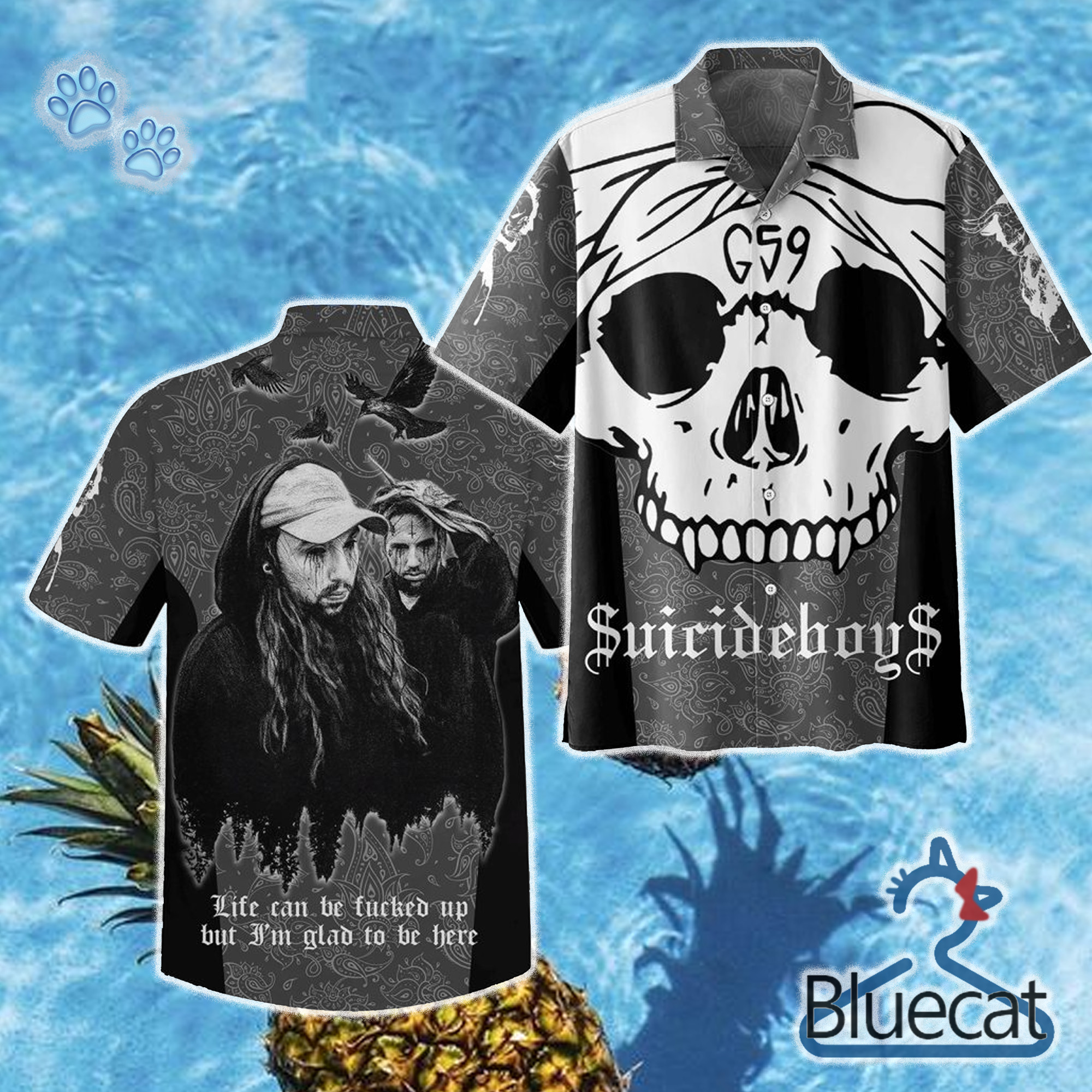 suicideboys greyday i am glad to be here in life 3d unisex hawaiian shirts 1