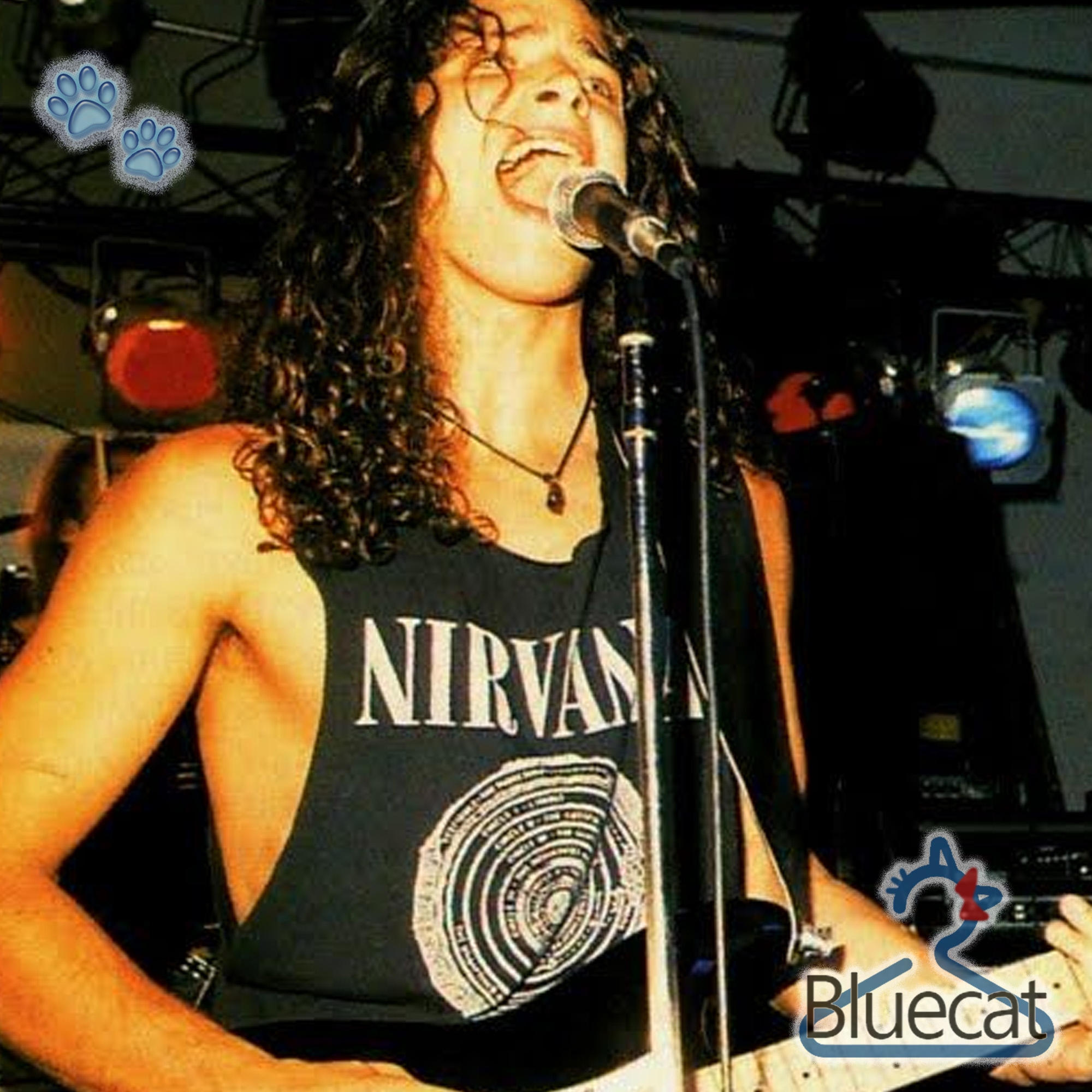 Chris Cornell wearing Nirvana shirt t shirt