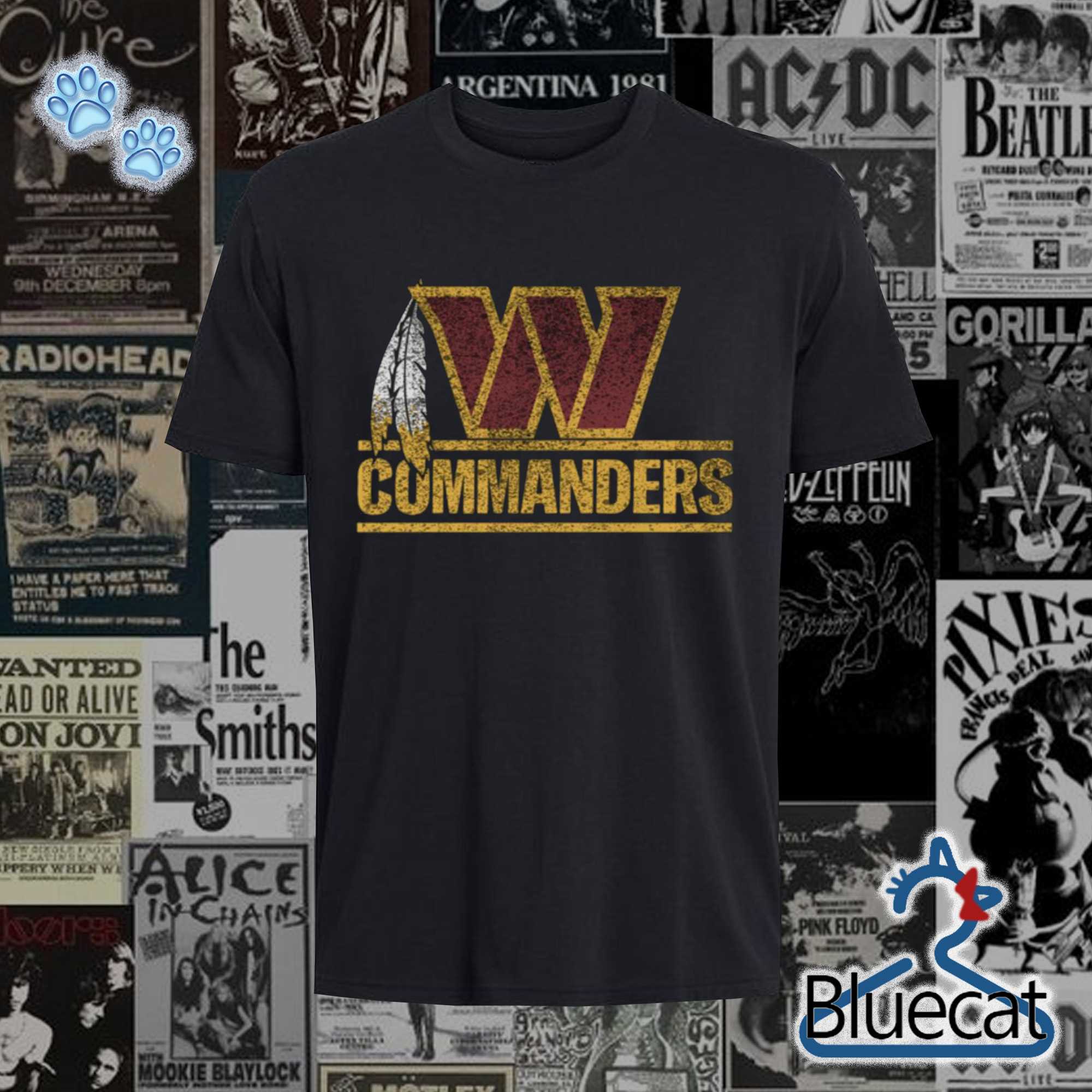 coach dan quinn wearing washington commanders new logo t shirt 1 1