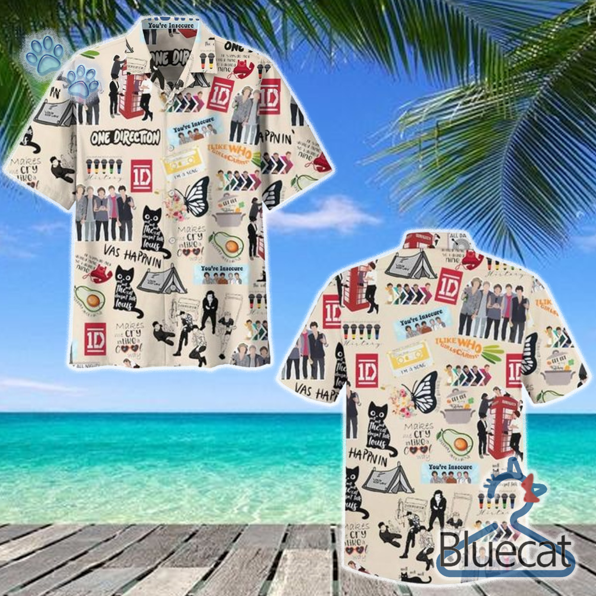 one direction youre insecure fan 3d hawaiian shirt 1