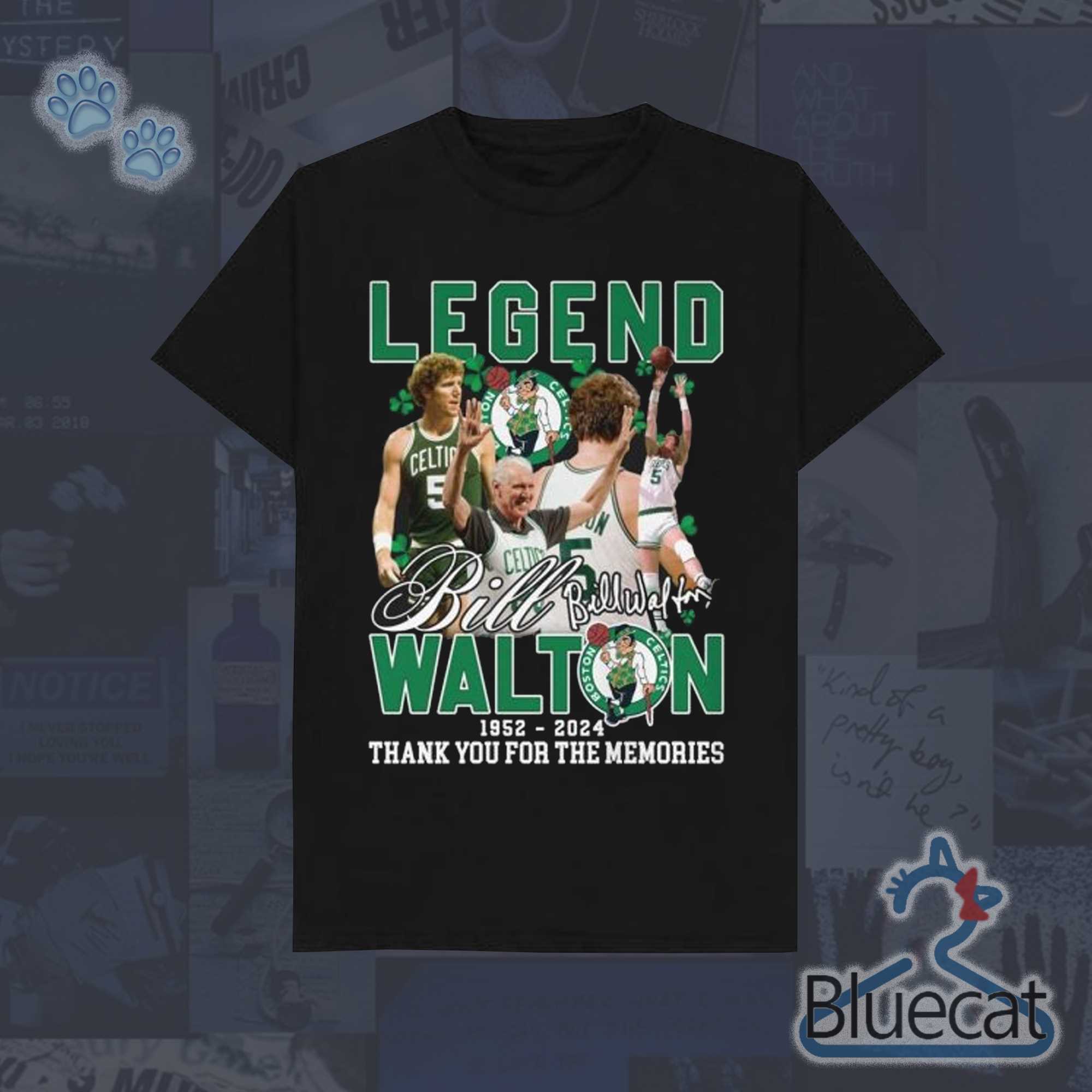 thank you for the memories legend bill walton 1952 2024 t shirt remember bill walton 1