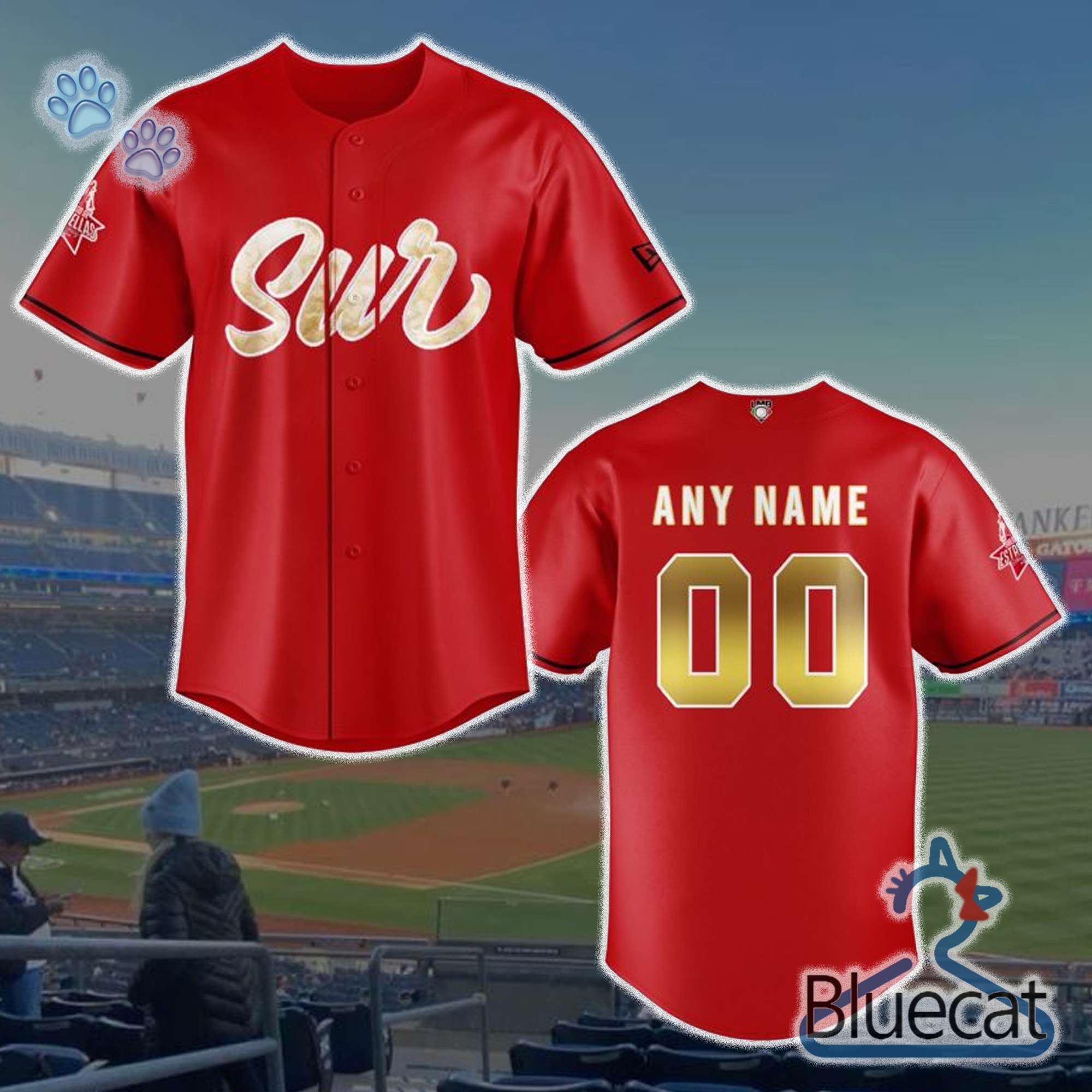 zona sur lmb juego de estrellas 2024 custom 3d baseball jersey for fans 2