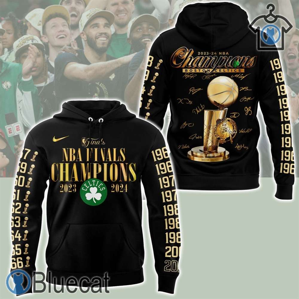 2023 24 nba finals champions boston celtics 3d hoodie longpants for big fans 1 2