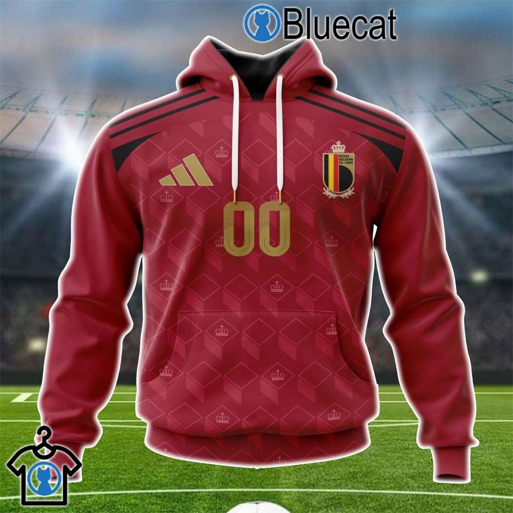 belgium national football team personalized 2024 home kits 3d sweatshirt t shirt hoodie 1 1