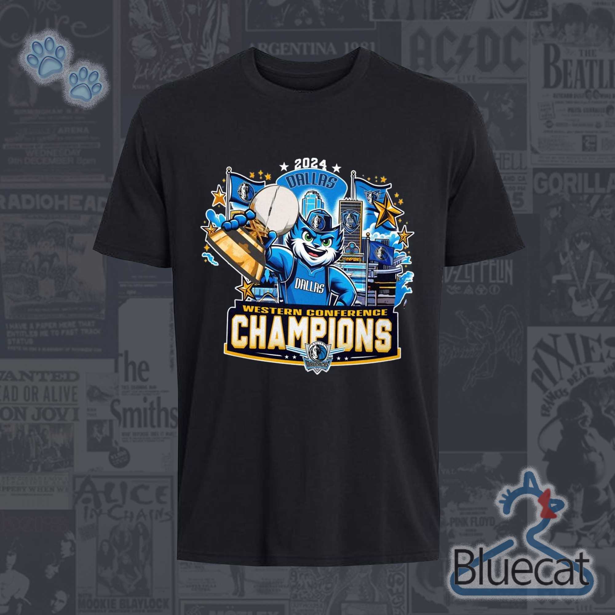 dallas mavericks champions 2024 western conference shirt 1