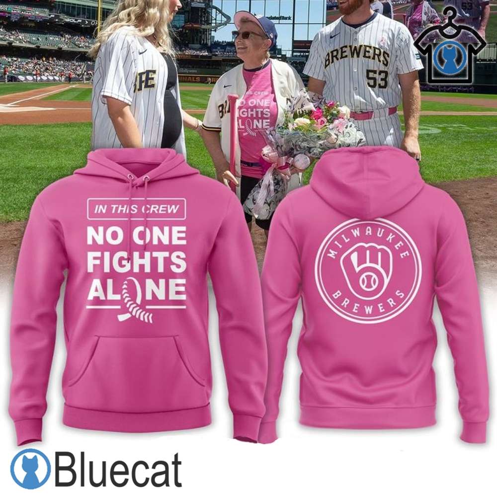 in this crew no one fights alone 2024 milwaukee brewers design unisex hoodie 2