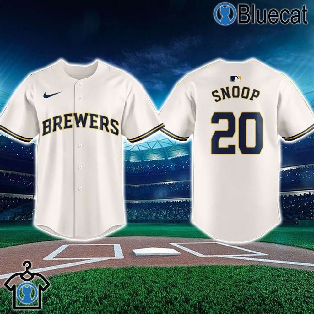 milwaukee brewers snoop dogg 20 3d baseball jersey 2