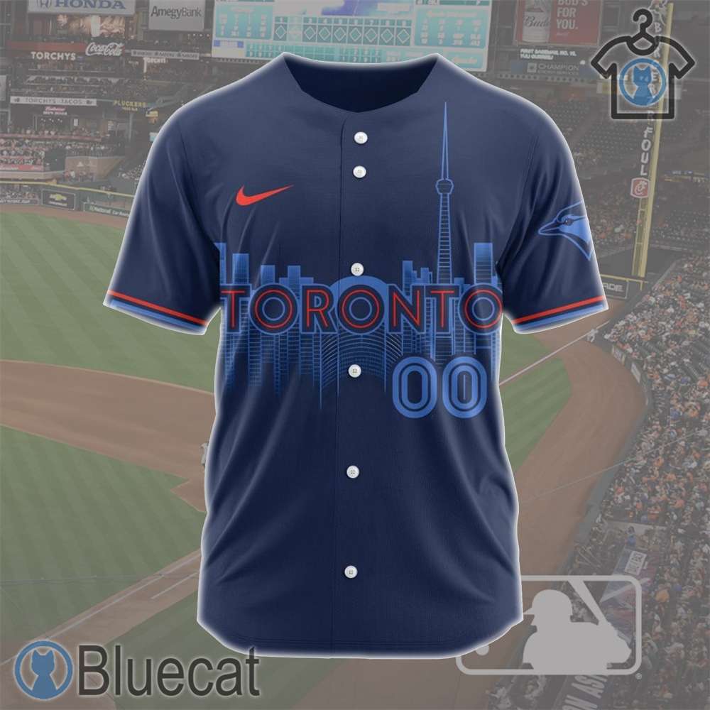 mlb toronto blue jays personalized 2024 city connect 3d baseball jersey design 1 1