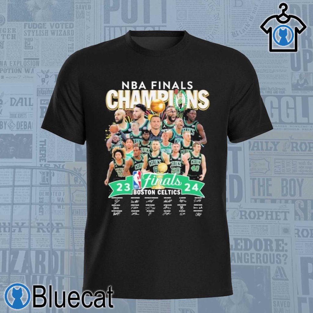 nba finals champions 23 24 boston celtics t shirt for boston celtics fans 1 2