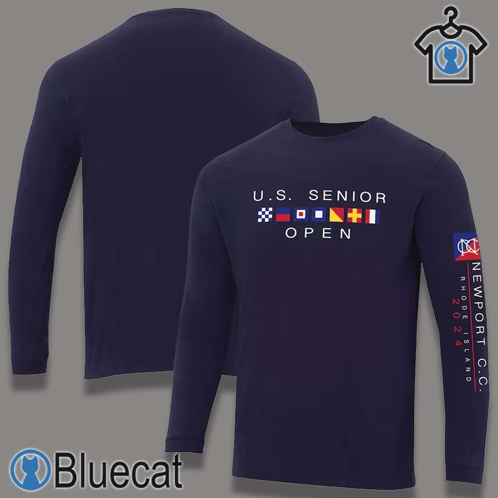 official mens 2024 us senior open ahead navy berkley long sleeve t shirt 1