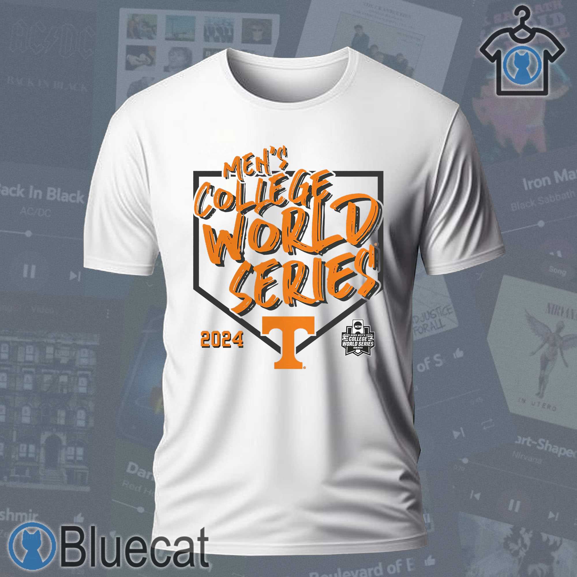 official tennessee volunteers fanatics 2024 ncaa mens baseball college world series swing away unisex t shirt 1 2