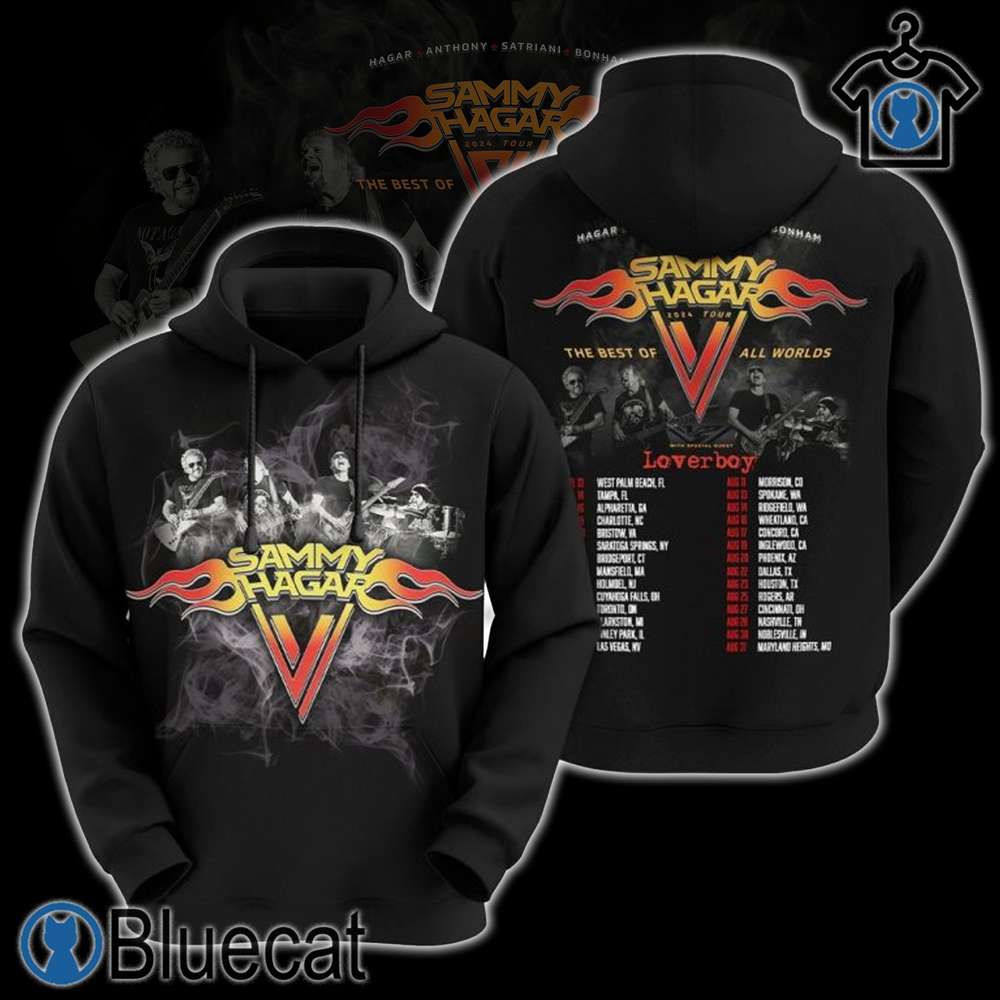 sammy hagar 2024 tour the best of all worlds 3d t shirt sweatshirt hoodie for big fans 1 1