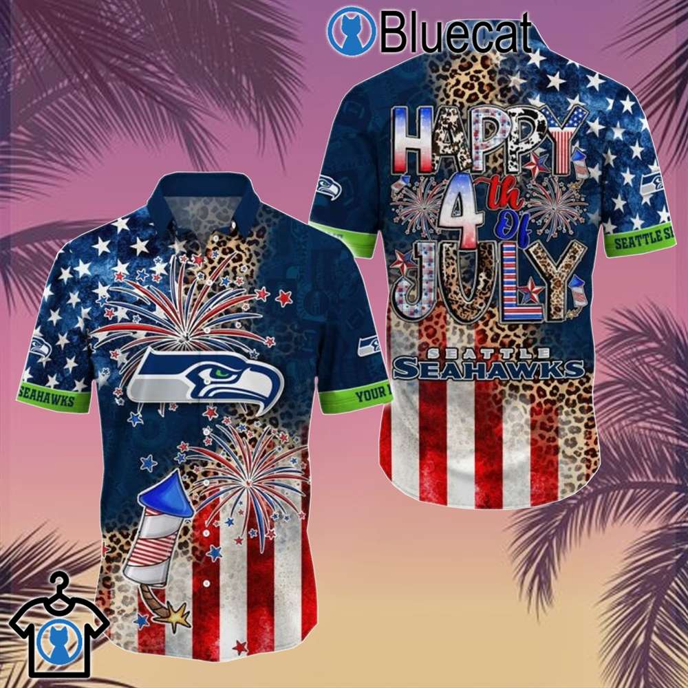 seattle seahawks patriot fan happy 4th of july hawaiian shirts 2