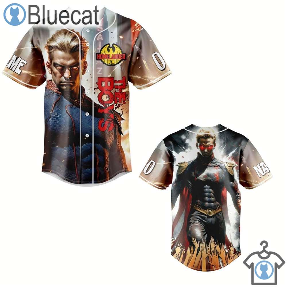 the boys homelander custom 3d unisex baseball jersey 1