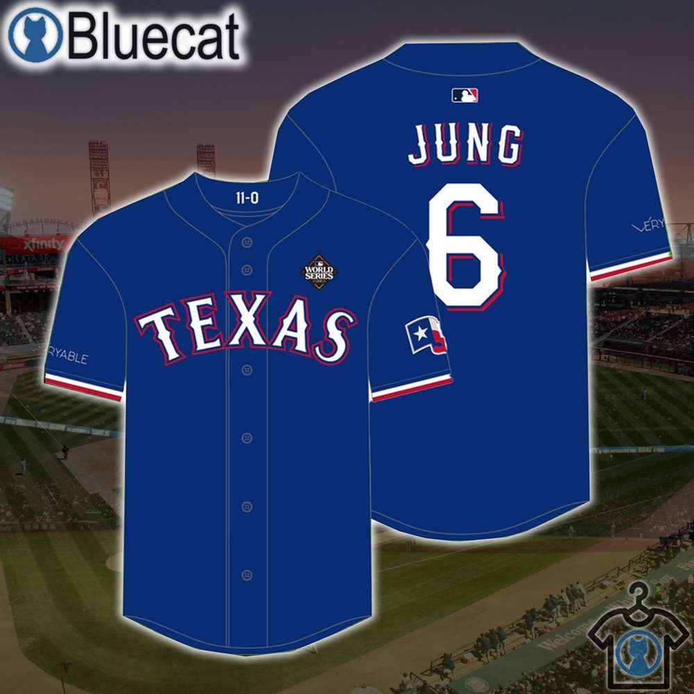 2024 rangers josh jung postseason 3d baseball jersey giveaway 1