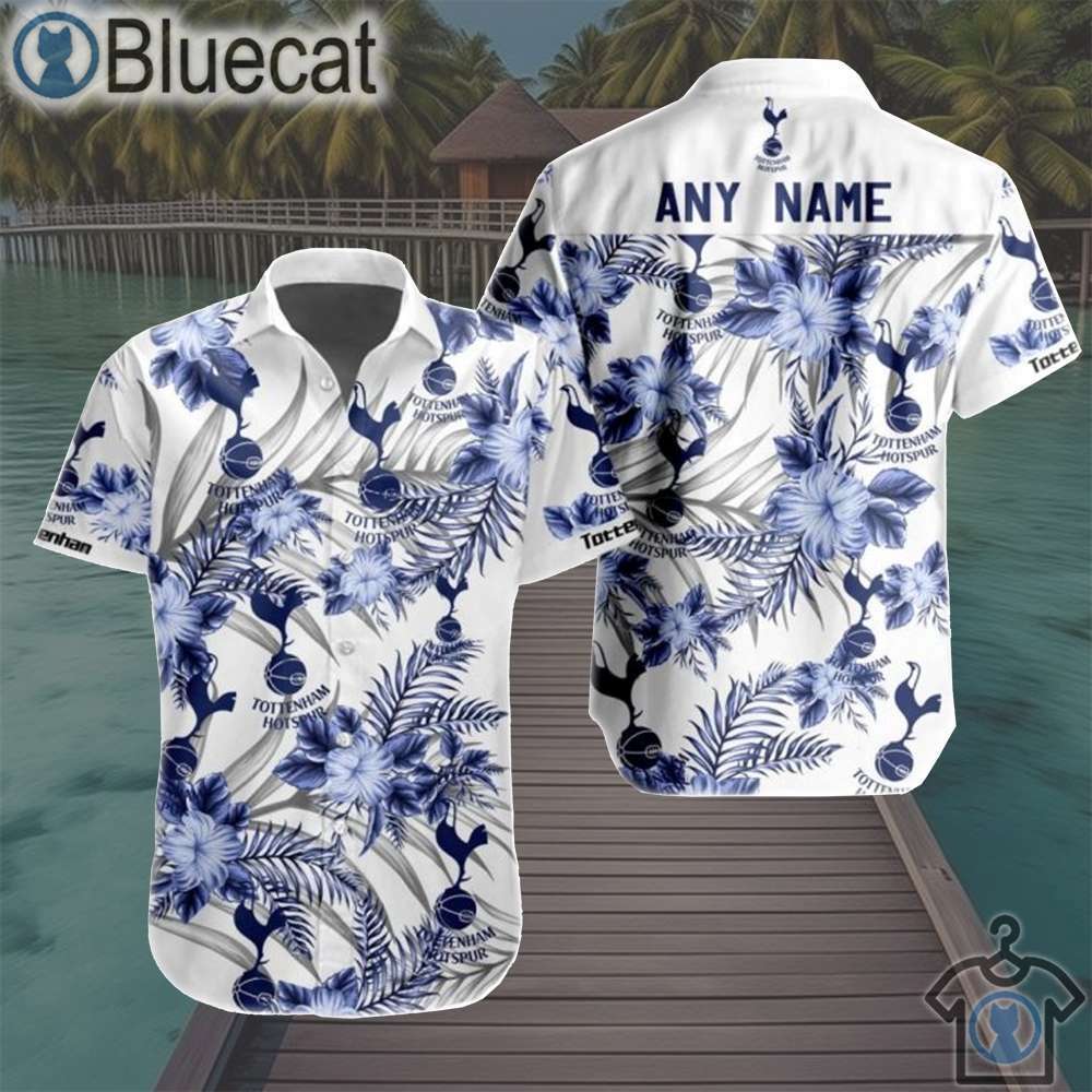 epl tottenham football club personalized name 3d hawaiian shirt for fans 1