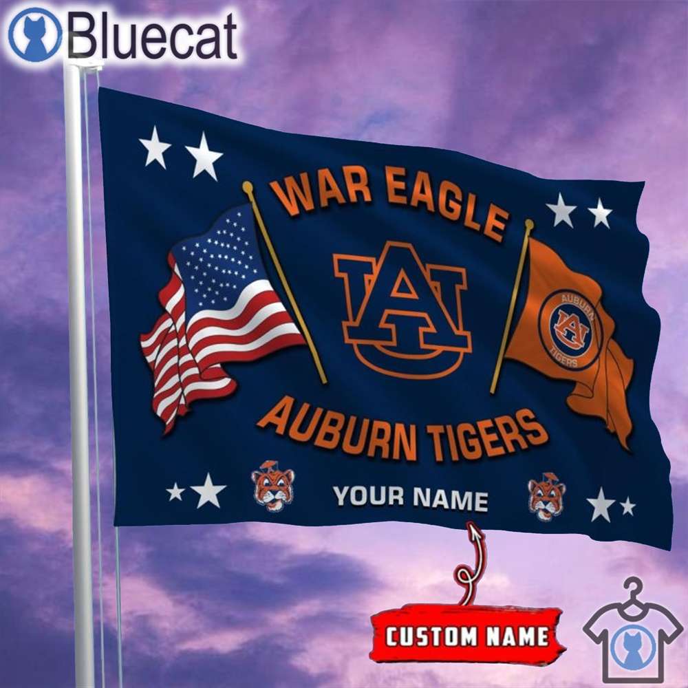 nfl auburn tigers 2024 war eagle personalized flag 1