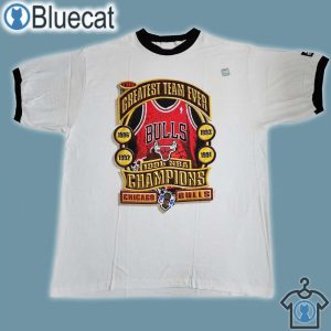 vintage 90`s chicago bulls 3d t shirt nba champions 1996 starter