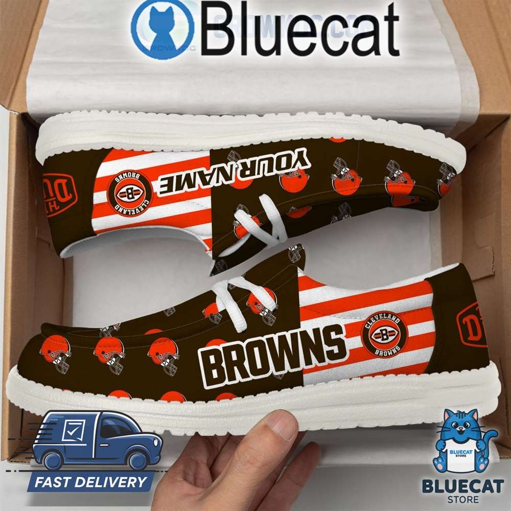 cleveland browns 2024 version personalized hey dude shoes 1