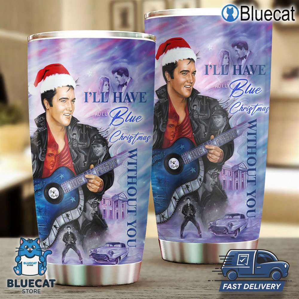 elvis presley ill have blue christmas without you horizon tumbler