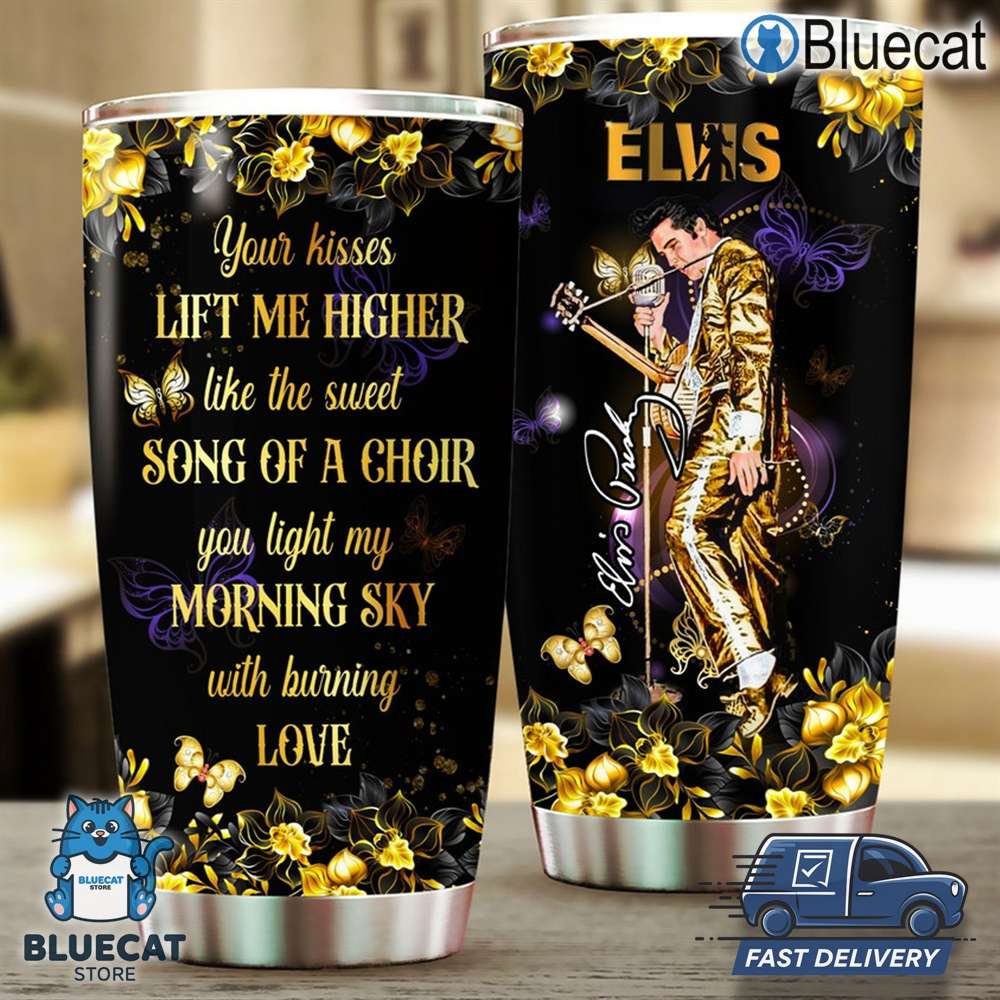 elvis presley lovers horizon tumbler for fans