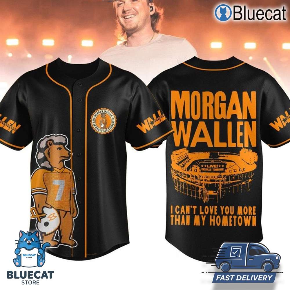 tennessee vols morgan wallen home performance 2024 hometown baseball jersey