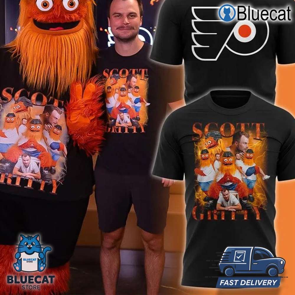 philadelphia flyers 2024 scott gritty new mascot hoodie t shirt for lovers 1