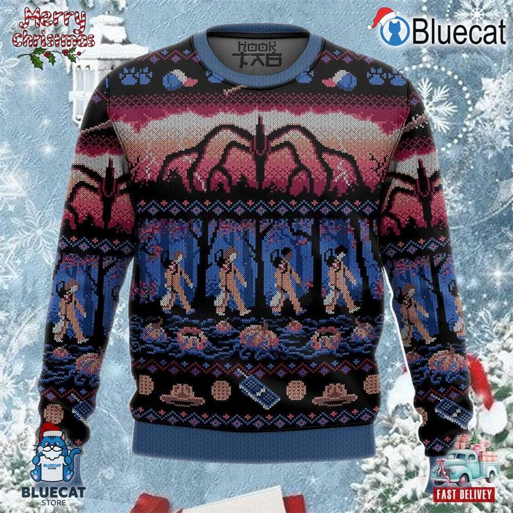 stranger things xmas holiday ugly sweater 1